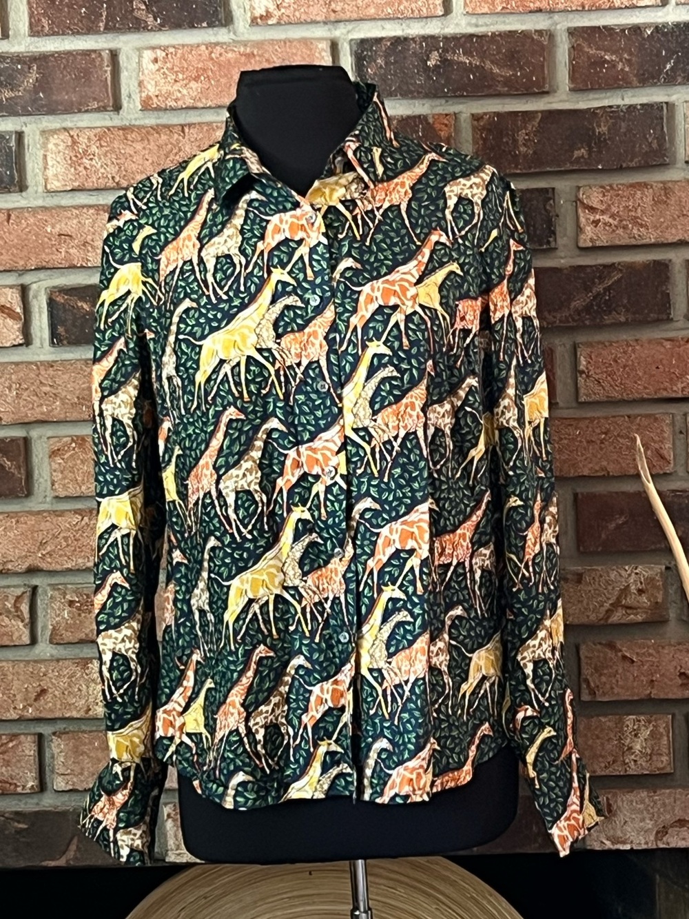 J. Crew Collection Giraffe Print Blouse